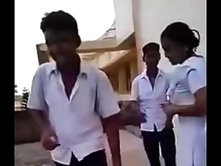 Indian School Girl And Boys Doing Masti In The Classroom