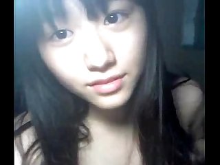 Korean school girl nude on webcam for boyfriend