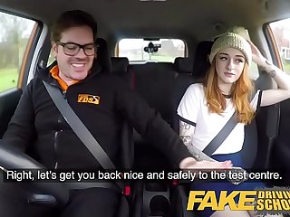 Fake Driving School Slim hot redhead minx fucks better then she drives