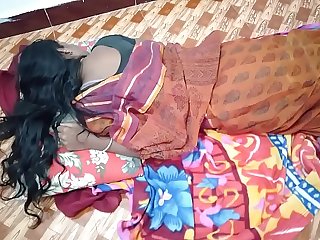 indian House wife sharing bed with her Husband friend when his husband deeply sleeping